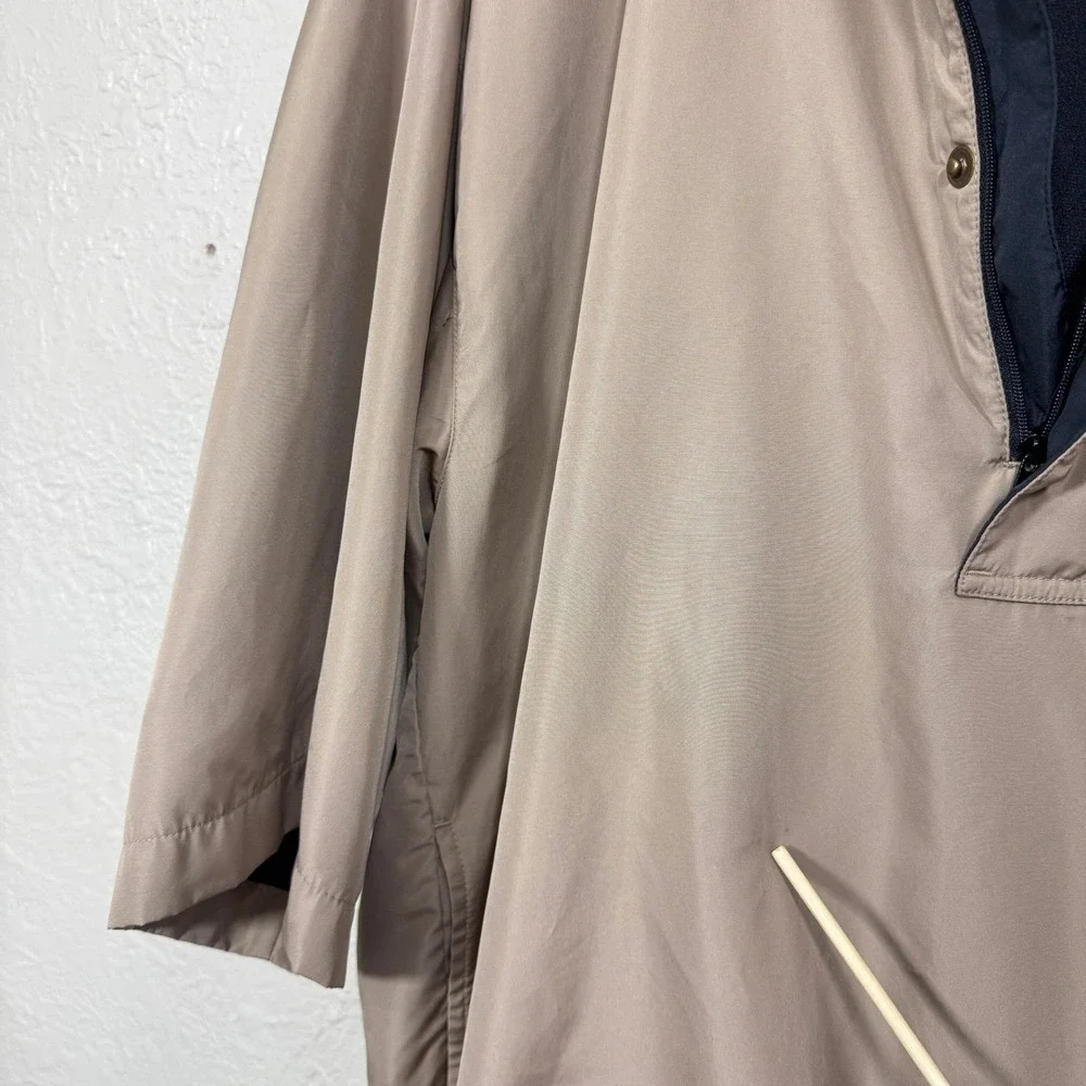 FootJoy‎ Pullover Jacket Mens L DryJoys Tan Short Sleeve Golf Windbreaker Coat